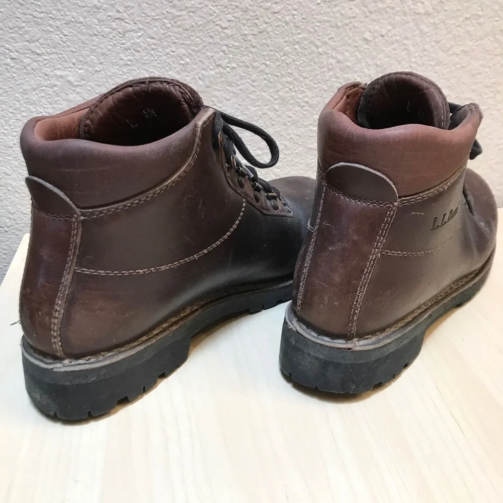 LLBean Work Boots. Steel Toe, Bellows Tongue, Leather, Vibram Sole.Women Size8.5 - Picture 5 of 8